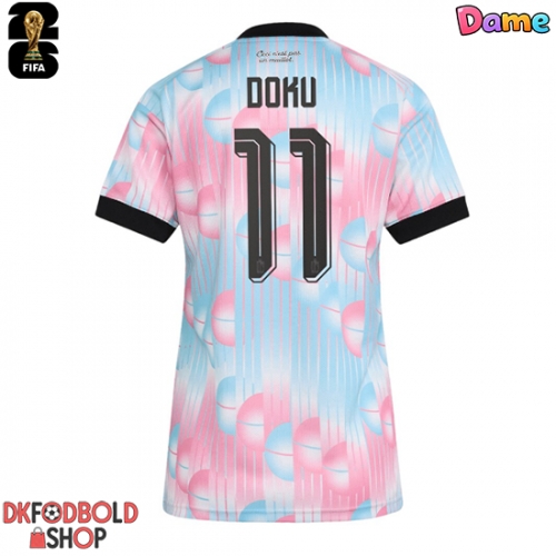 Belgien Jeremy Doku #11 Udebanetrøje Dame VM 2026 Kort ærmer